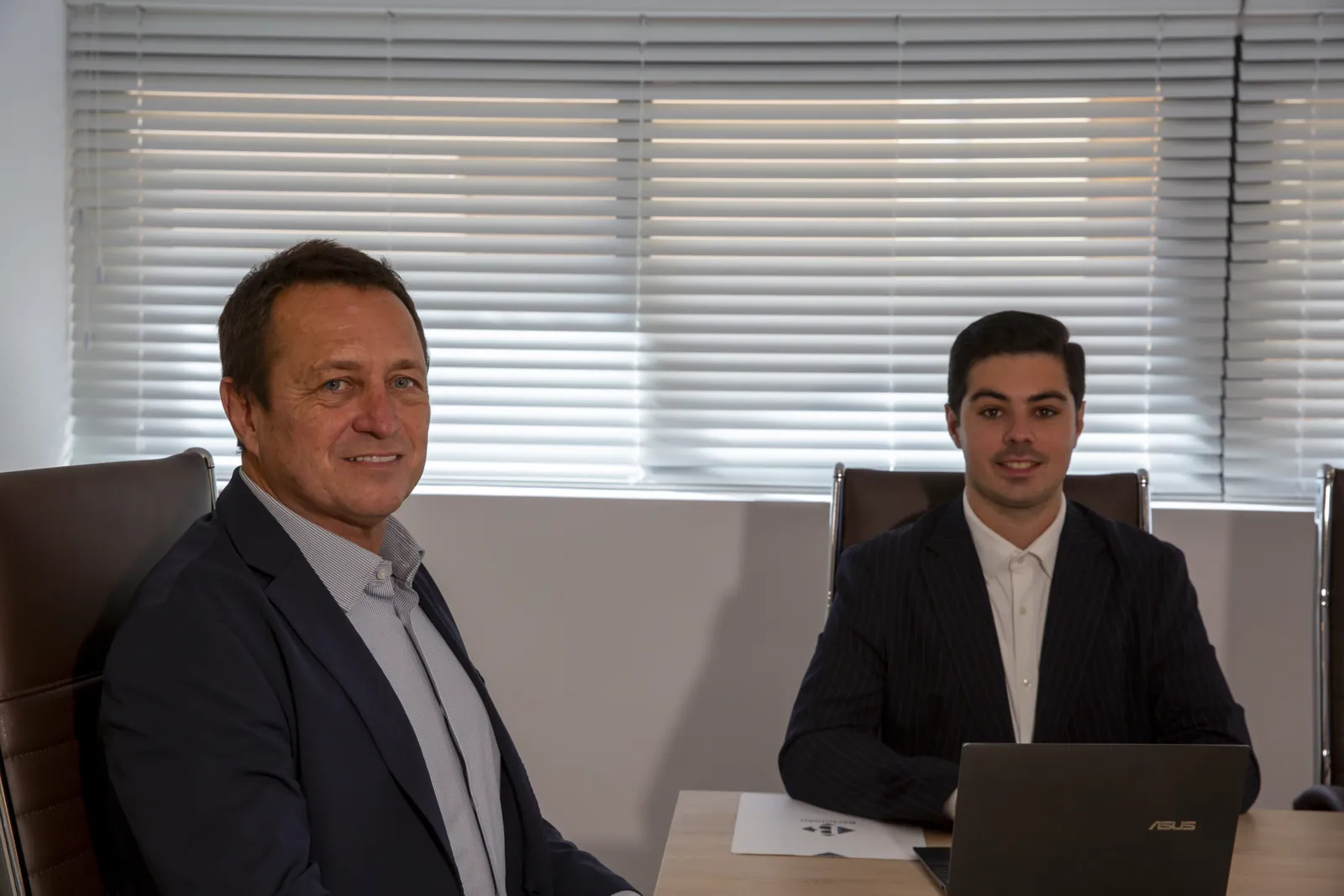 Juan and Daniel Bertomeu at the Expat Abogados office